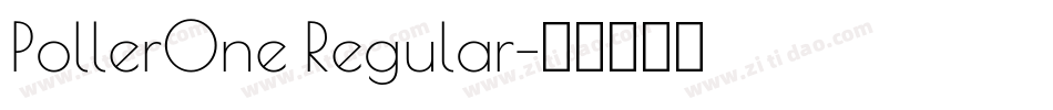 PollerOne Regular字体转换